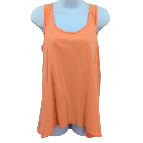 Fresh Produce Top Womens Small Tank Orange Peekaboo Bright Boho Cotton USA - Picture 1 of 10